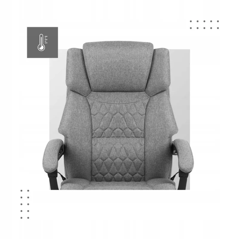 Fotel biurowy z masażem Mark Adler Boss 6.0 Grey