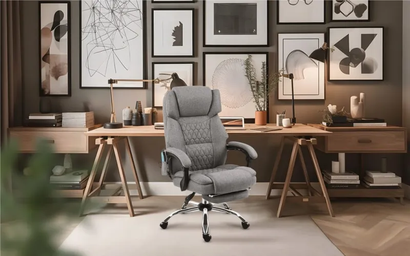 Fotel biurowy z masażem Mark Adler Boss 6.0 Grey