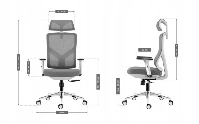 Fotel ergonomiczny Mark Adler Manager 3.3 White
