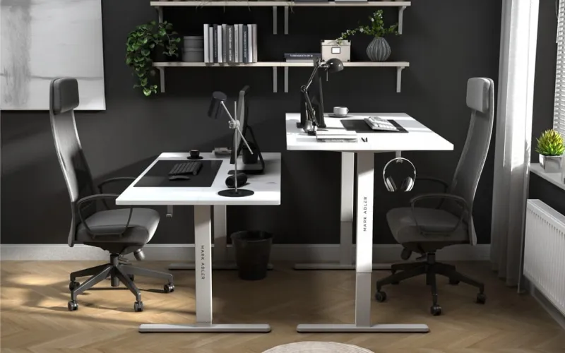 Biurko elektryczne 160 x 80 cm Mark Adler Leader 7.6 White