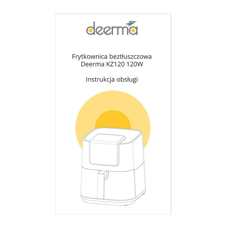 Frytkownica beztłuszczowa Deerma KZ120 1700W