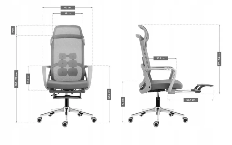 Fotel obrotowy Manager 3.6 Grey