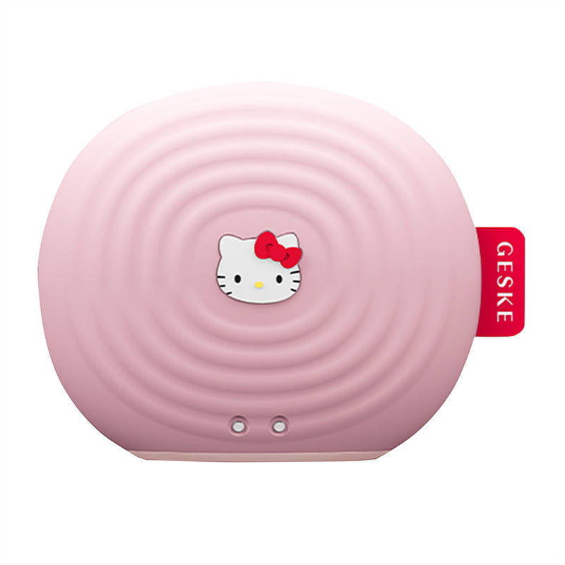 Szczoteczka soniczna do czyszczenia twarzy 4w1 Geske z Aplikacją (Hello Kitty różowy)