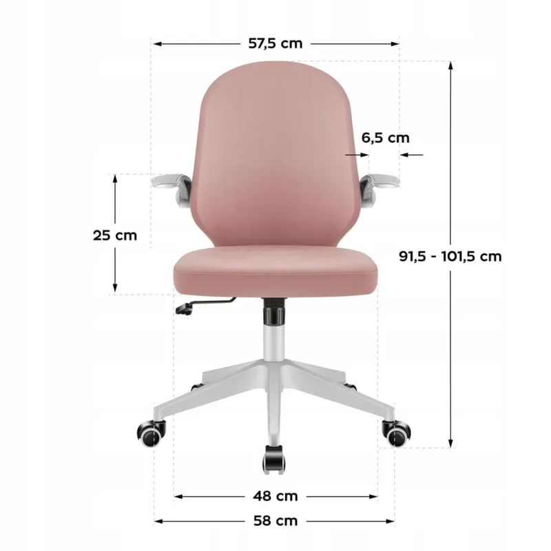 Fotel obrotowy dla dzieci Mark Adler Junior 4.0 Pink