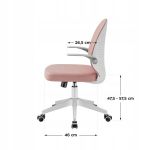 Fotel obrotowy dla dzieci Mark Adler Junior 4.0 Pink