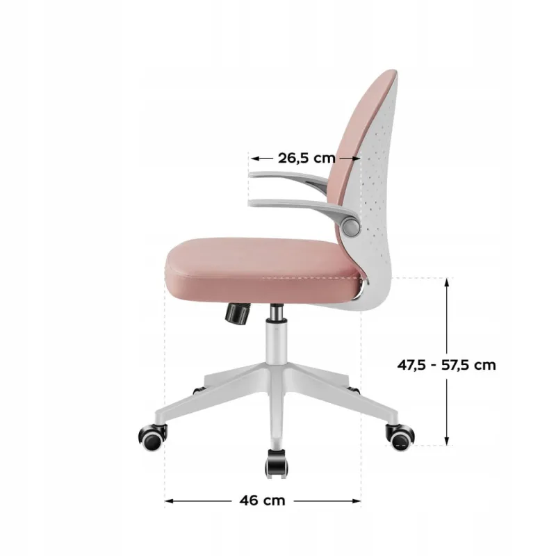 Fotel obrotowy dla dzieci Mark Adler Junior 4.0 Pink