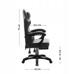 Fotel gamingowy Huzaro Force 3.7 Grey