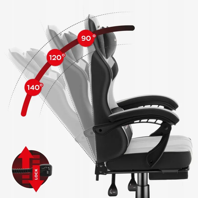 Fotel gamingowy Huzaro Force 3.7 Grey