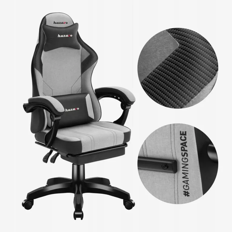 Fotel gamingowy Huzaro Force 3.7 Grey