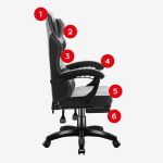 Fotel gamingowy Huzaro Force 3.7 Grey