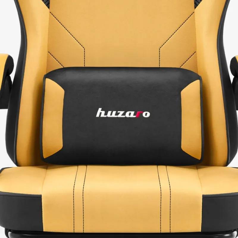 Fotel gamingowy Huzaro Force 3.7 tkanina czarno-żółty
