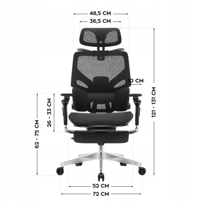 Fotel ergonomiczny Mark Adler Expert 9.6 Black