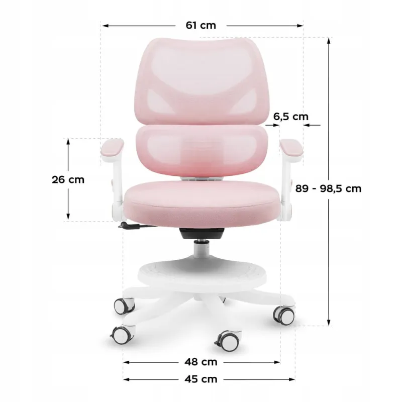 Fotel obrotowy Mark Adler Junior 5.3 Pink