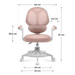 Fotel regulowany dla dziecka Mark Adler Junior 4.5 Pink