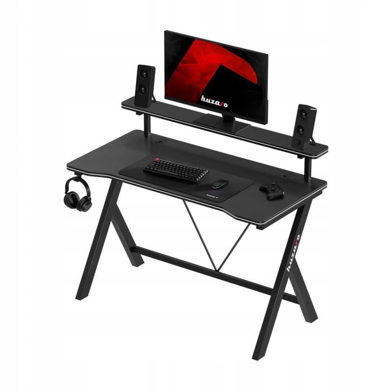 Biurko gamingowe 120 cm Huzaro Hero 1.9 Black
