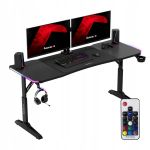 Biurko gamingowe Huzaro Hero 4.6 RGB Black 160 cm