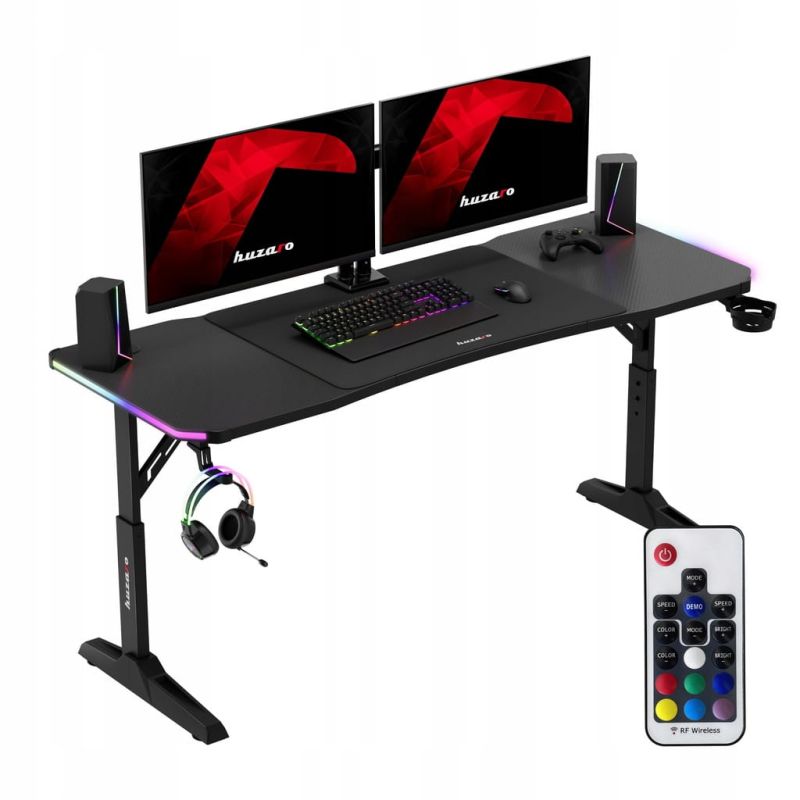 Biurko gamingowe Huzaro Hero 4.6 RGB Black 160 cm