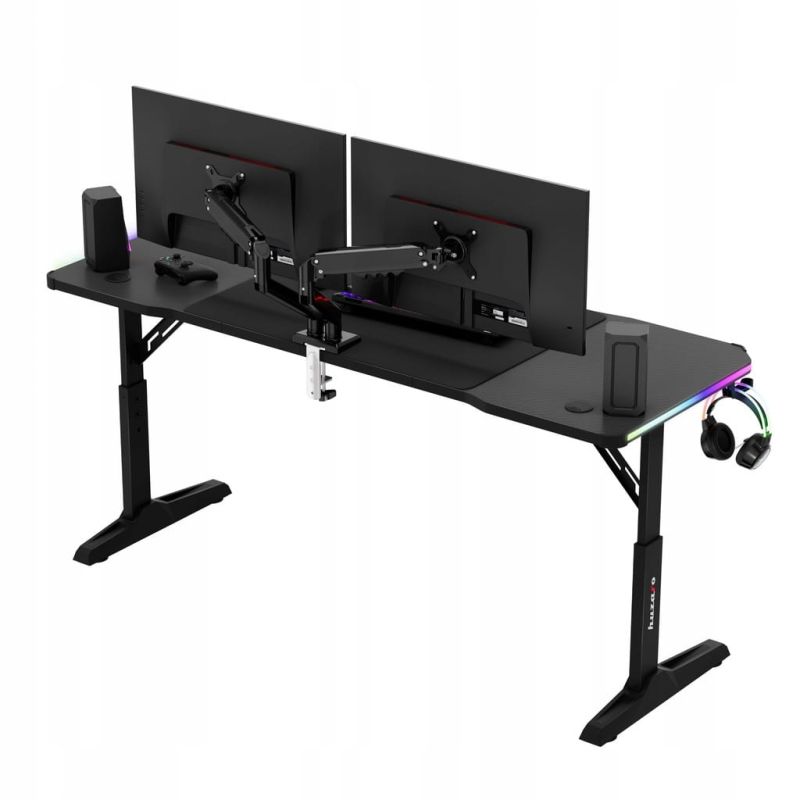 Biurko gamingowe Huzaro Hero 4.6 RGB Black 160 cm