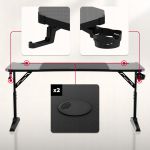 Biurko gamingowe Huzaro Hero 4.6 RGB Black 160 cm