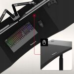 Biurko gamingowe Huzaro Hero 4.6 RGB Black 160 cm
