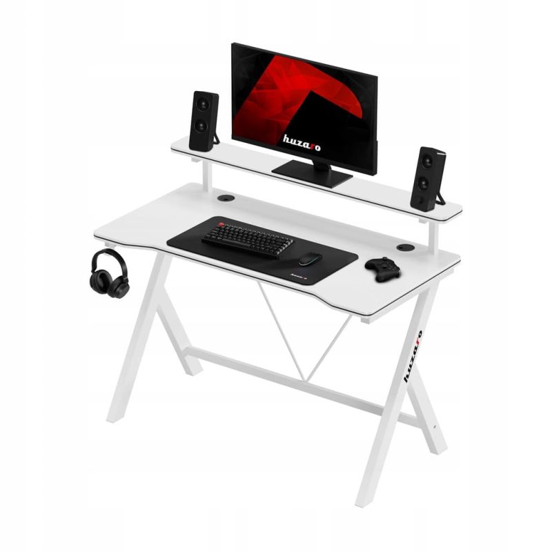 Biurko gamingowe 120 cm Huzaro Hero 1.9 White