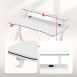 Biurko gamingowe 120 cm Huzaro Hero 1.9 White