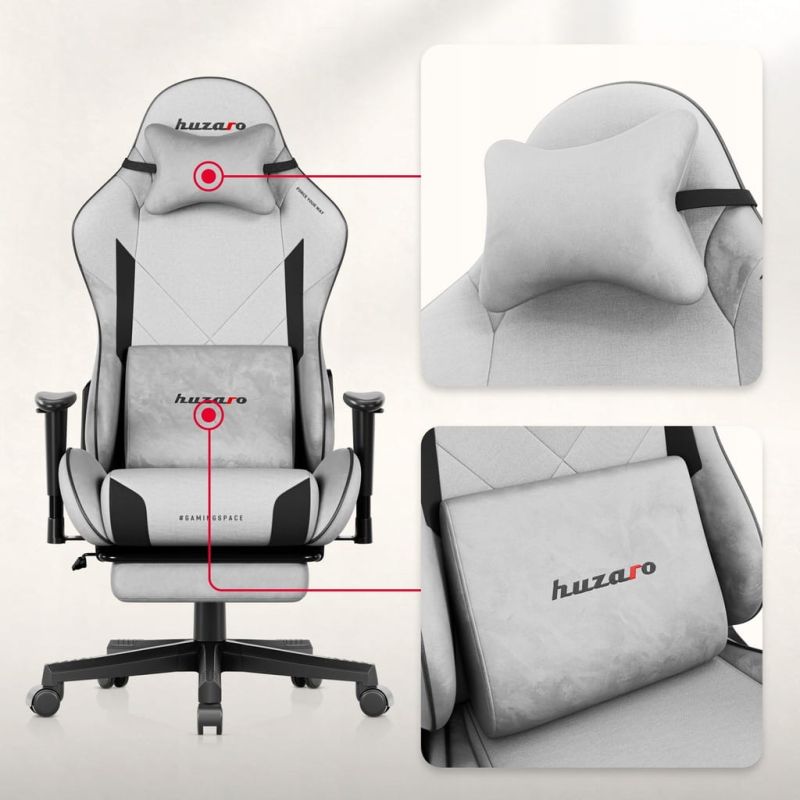 Fotel gamingowy Huzaro Force 5.7 Grey