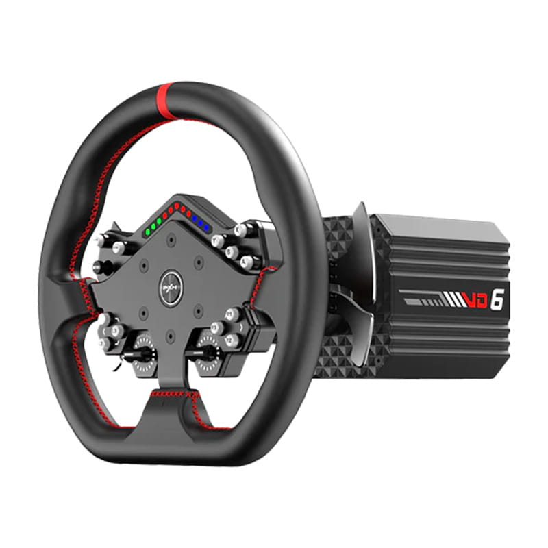 Zestaw PXN VD6 DBT – baza VD6 + kierownica WDS R2 + pedały hamulec/gaz PD HM + zacisk Z9