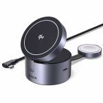Ładowarka indukcyjna UGREEN W712 25W 3w1 USB-C (czarna)