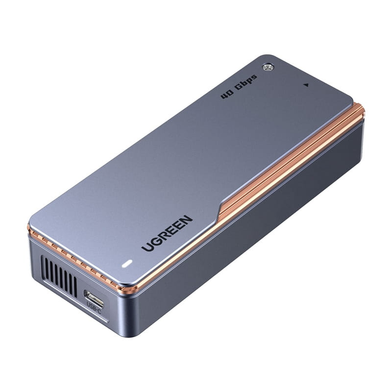 Obudowa dysku UGREEN D703 M.2 NVMe USB4 (szara)