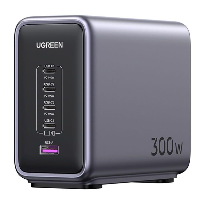 Ładowarka sieciowa UGREEN CD333 Nexode 300W + kabel USB-C (czarny)