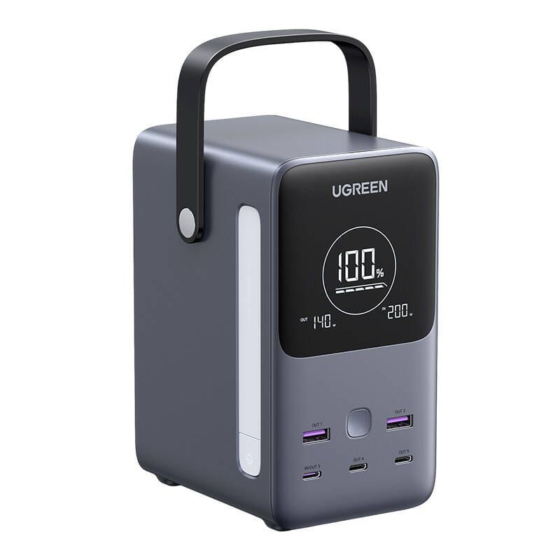 Powerbank UGREEN PB770 48000mAh 300W 6-portowy (szary)
