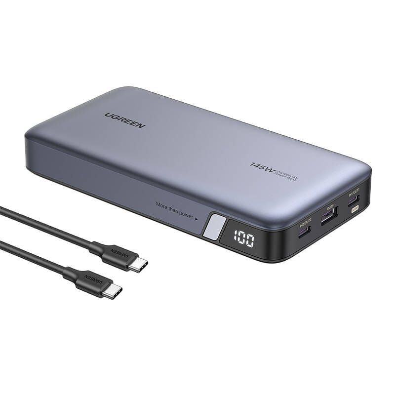 Powerbank UGREEN PB205 25000mAh 145W USB 2xUSB-C (szary)