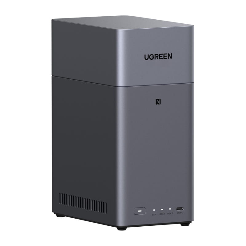 Serwer plików NAS Ugreen DH2300, 2-dyskowy, A72+A53, 4GB DDR4, 1GbE, 4K + kabel HDMI