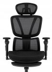 Fotel biurowy ergonomiczny obrotowy Hell's Chair HC-1044 czarny tkanina