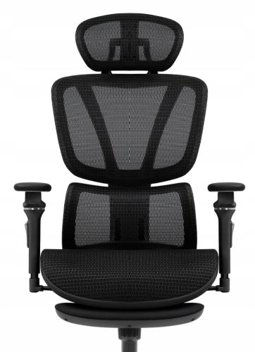 Fotel biurowy ergonomiczny obrotowy Hell's Chair HC-1044 czarny tkanina