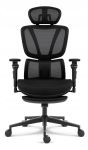 Fotel biurowy ergonomiczny obrotowy Hell's Chair HC-1044 czarny tkanina