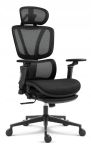 Fotel biurowy ergonomiczny obrotowy Hell's Chair HC-1044 czarny tkanina