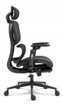 Fotel biurowy ergonomiczny obrotowy Hell's Chair HC-1044 czarny tkanina