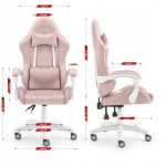 Fotel gamingowy Hell's Chair HC-1000 Pink tkanina