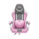 Fotel gamingowy HELL'S CHAIR Rainbow Pink- Gray tkanina