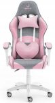 Fotel gamingowy HELL'S CHAIR Rainbow Pink- Gray tkanina