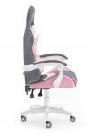 Fotel gamingowy HELL'S CHAIR Rainbow Pink- Gray tkanina