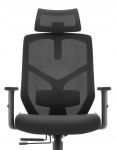Fotel biurowy ergonomiczny obrotowy Hell's Chair HC-1052 czarny tkanina