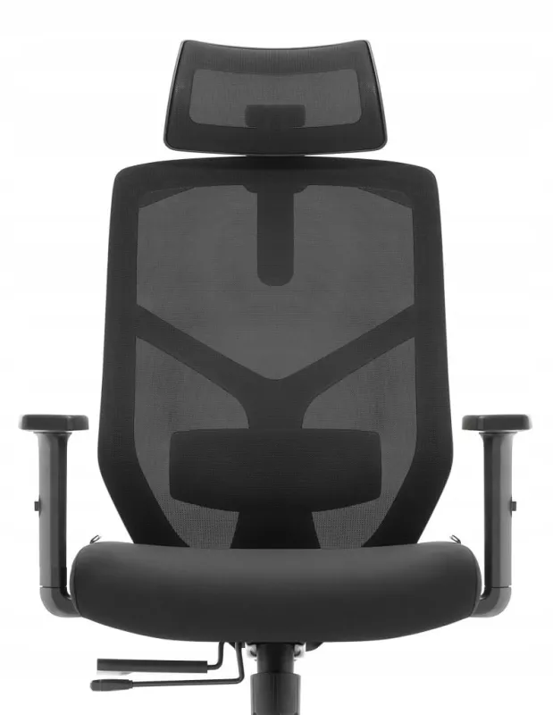 Fotel biurowy ergonomiczny obrotowy Hell's Chair HC-1052 czarny tkanina