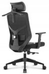 Fotel biurowy ergonomiczny obrotowy Hell's Chair HC-1052 czarny tkanina
