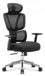 Fotel biurowy ergonomiczny obrotowy Hell's Chair HC-1043 czarny tkanina