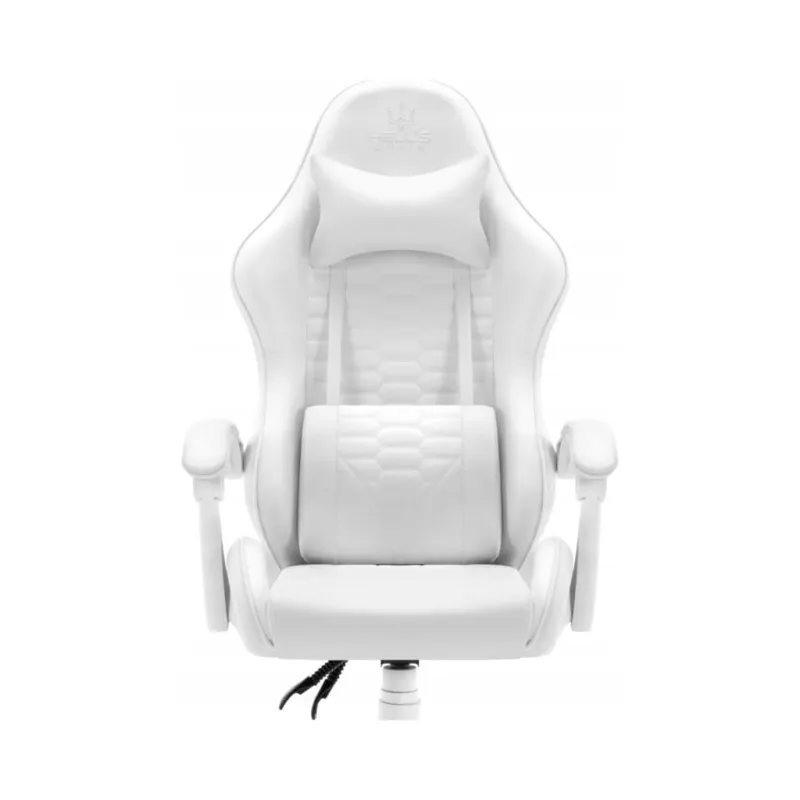 Fotel gamingowy Hell's Chair HC-1000 White skóra sztuczna biały