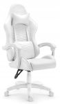 Fotel gamingowy Hell's Chair HC-1000 White skóra sztuczna biały