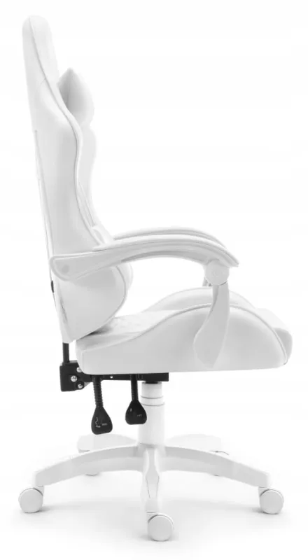 Fotel gamingowy Hell's Chair HC-1000 White skóra sztuczna biały